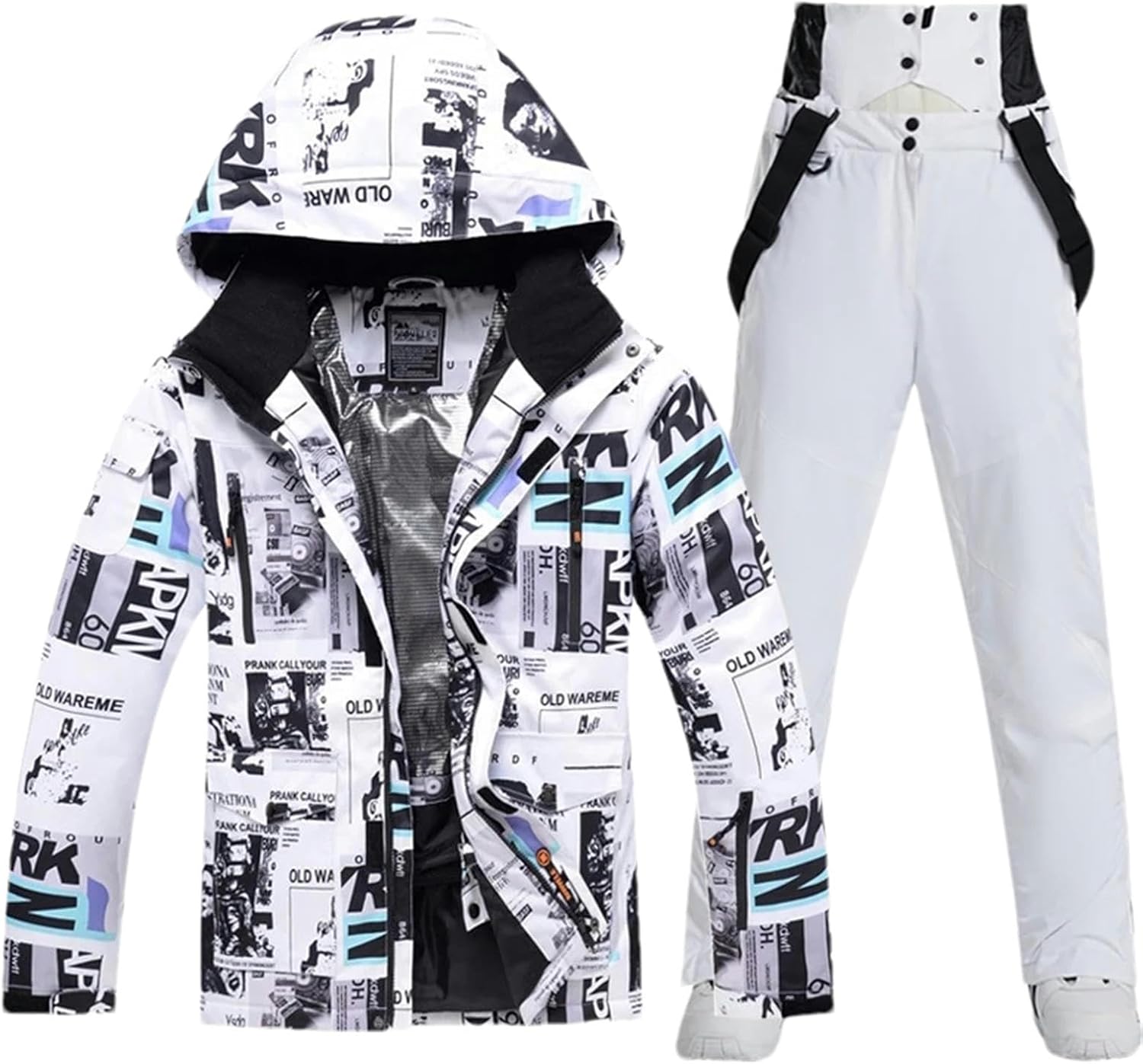 JXQXHCFS Ski Suit Men Warm Thicken Waterproof Windproof Winter Snow Suits Skiing Snowboarding Jackets + Pants