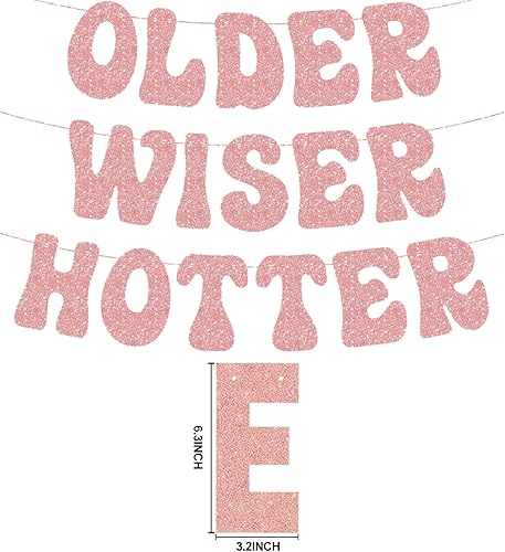 Miniatura 2 de Cartel de fiesta de cumpleaños con purpurina rosa, para cumpleaños de 30, 40, 50, 60, 70, 80, para mujeres, Tauro, cumpleaños, hogar, interiores,