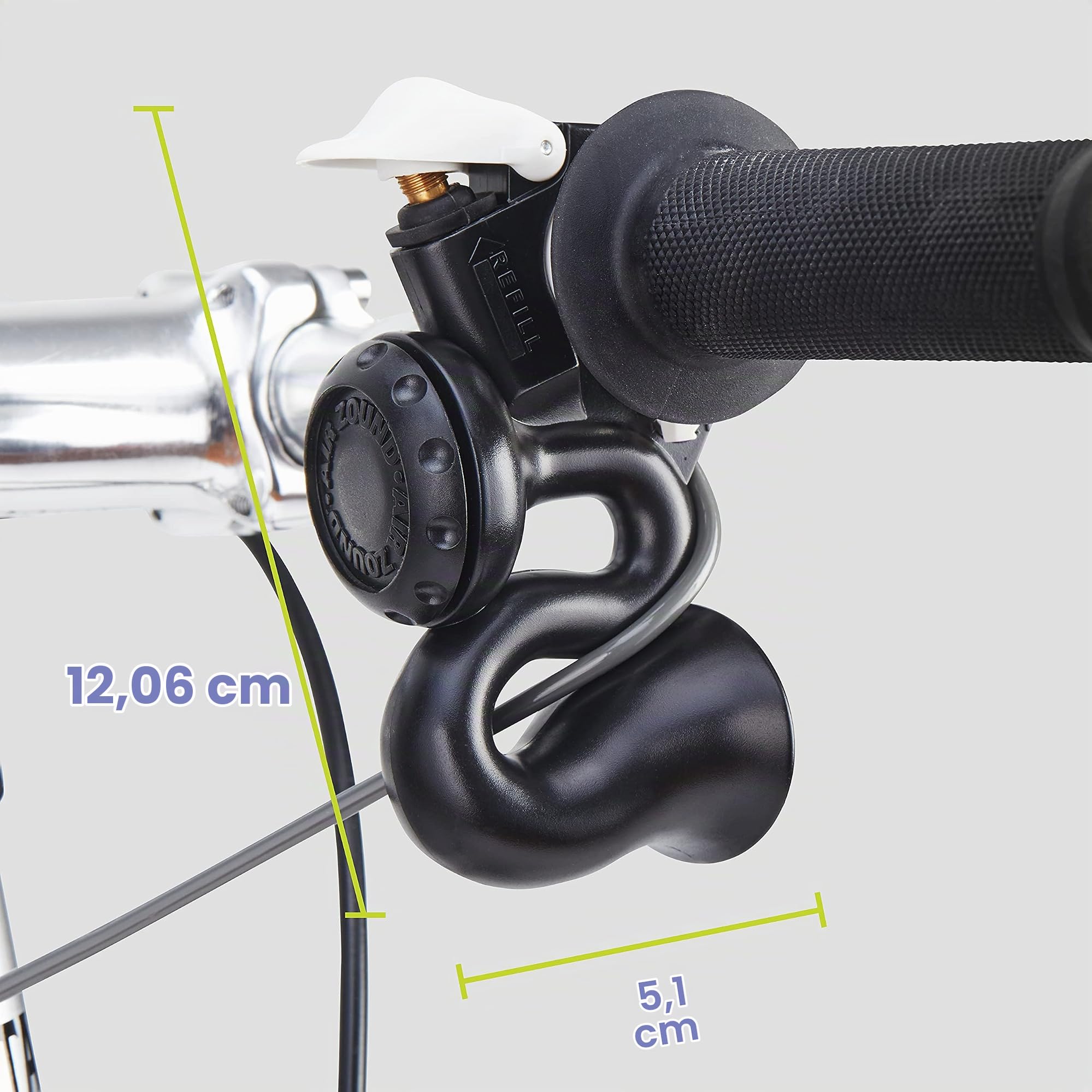 Delta Cycle Delta Airzound Clacson per Bicicletta, i Colori Possono variare