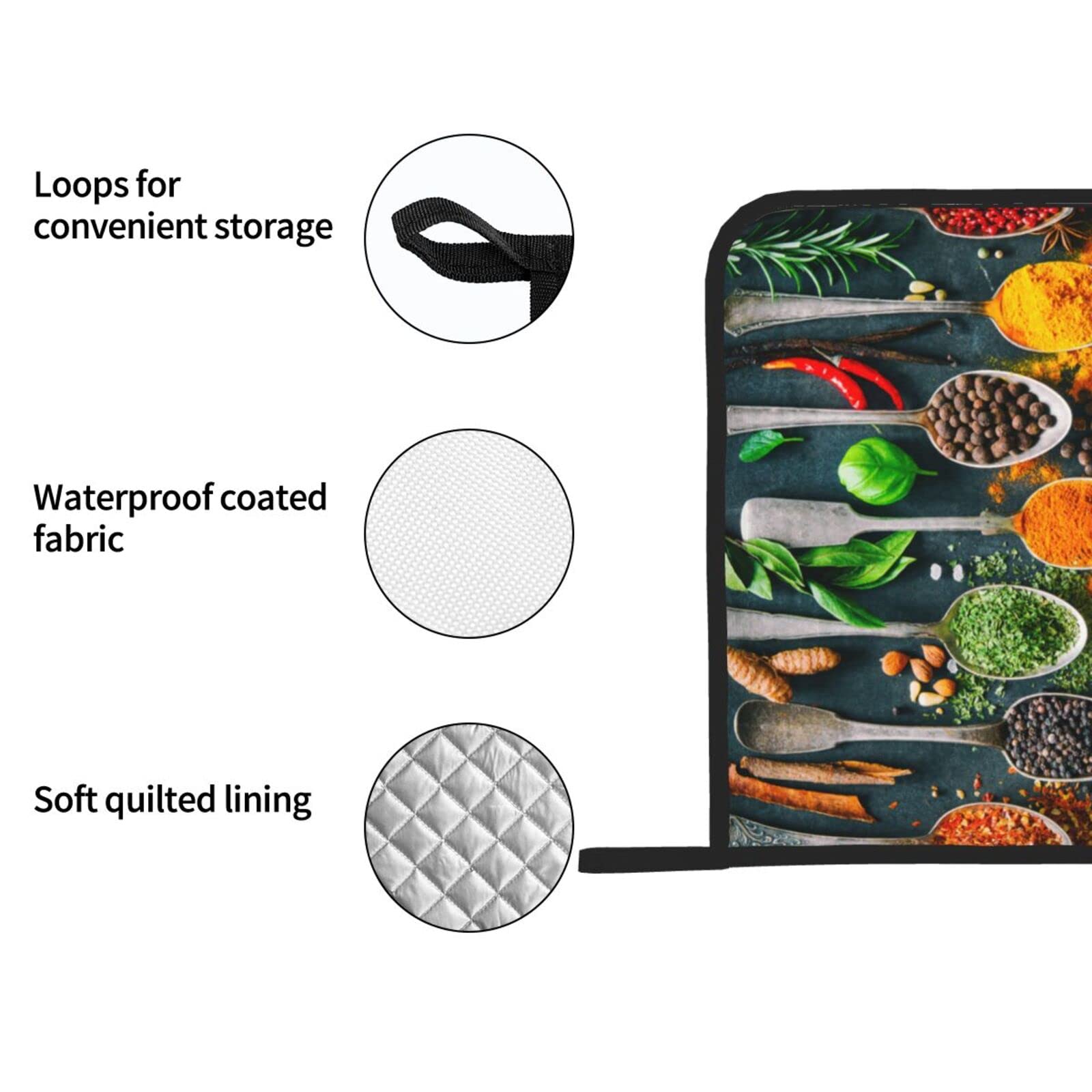 2 Topflappen Hitzebeständig Bis 400°C - Küchenhandschuhe Für Ofen & Grill