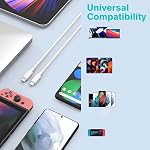 IFEART 2 Pack 6.6FT USB C Cable for iPad 10th, Pro 13 12.9 11 inch, Air 6th 5th 4th, mini 6, Compatible with MacBook Air Pro Charger, Type C Fast Cord for iPhone 16 15 Pro Max, 60W 3A