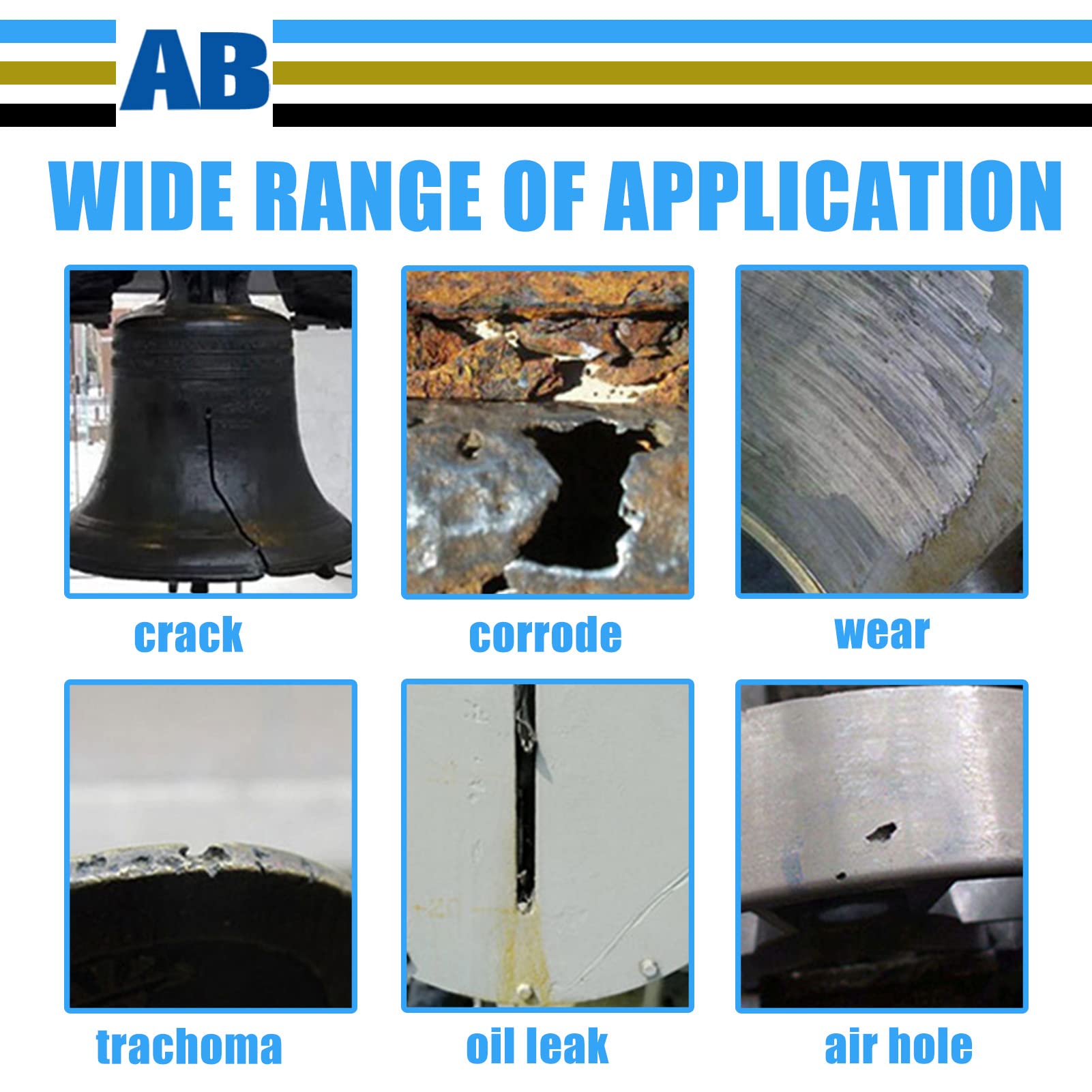 Colla Bicomponente per Metallo, Metallo Liquido, Bicomponente per Plastica, Resistenza Al Calore per Saldatura a Freddo Pasta per Riparazioni -100g