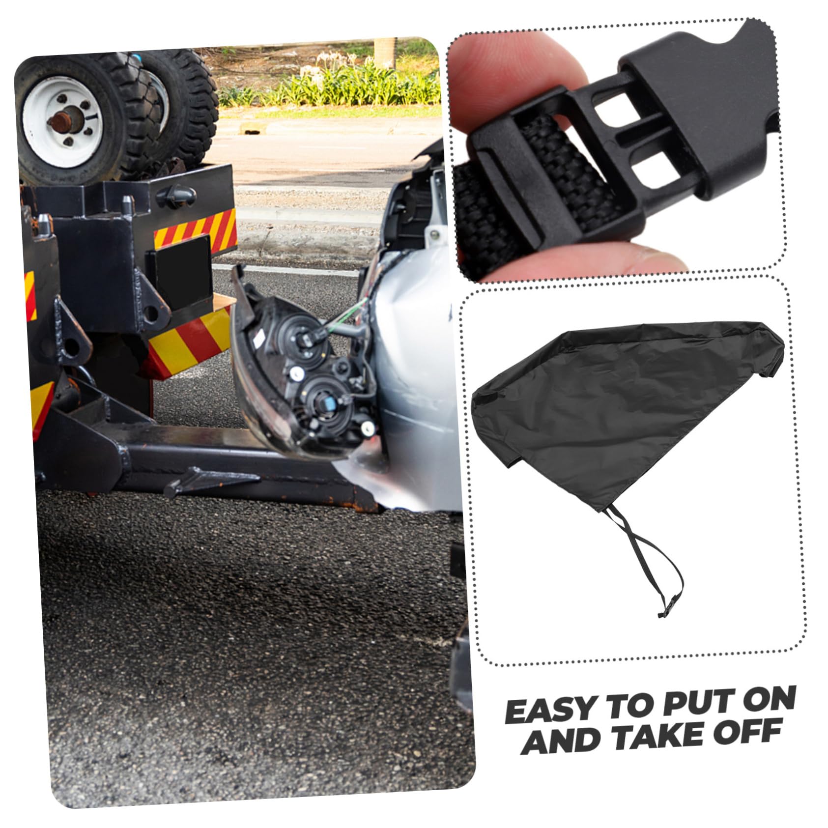 ULTECHNOVO 3piezas Cubierta Protectora De Enganche para Remolque Funda De Protección para Acampada y Viajes Caravanas Material Resistente y Duradero