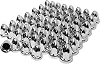 60 Pack Lug Nut Covers for Semi Trucks, 33mm by 2-12 Thread On Push-on Nut Cover Caps ABS Plastic Anti-Rust