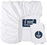 100% Organic Cotton Fitted Sheet Queen, 15