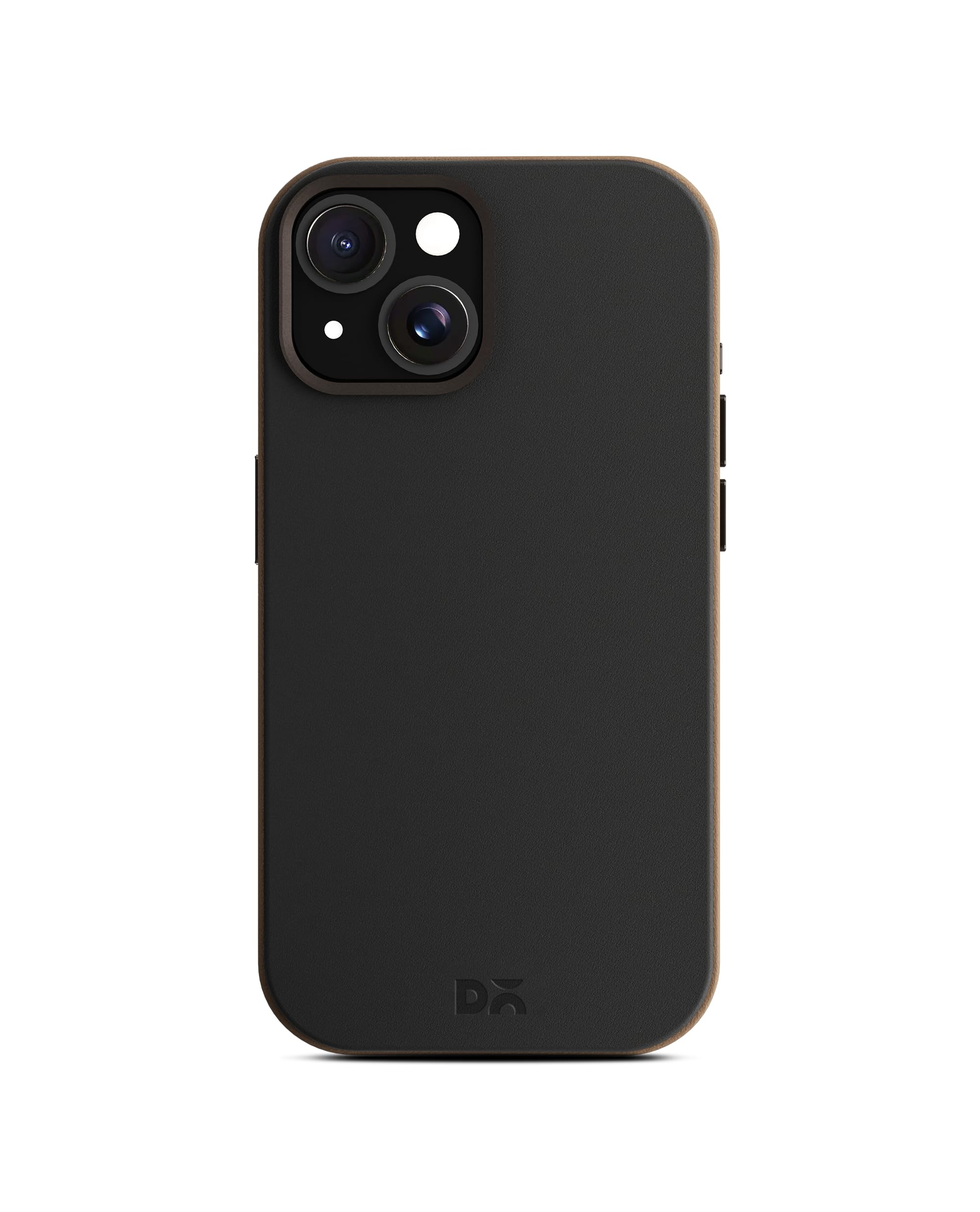 DailyObjects Leatherite Case for iPhone 15 Plus Black