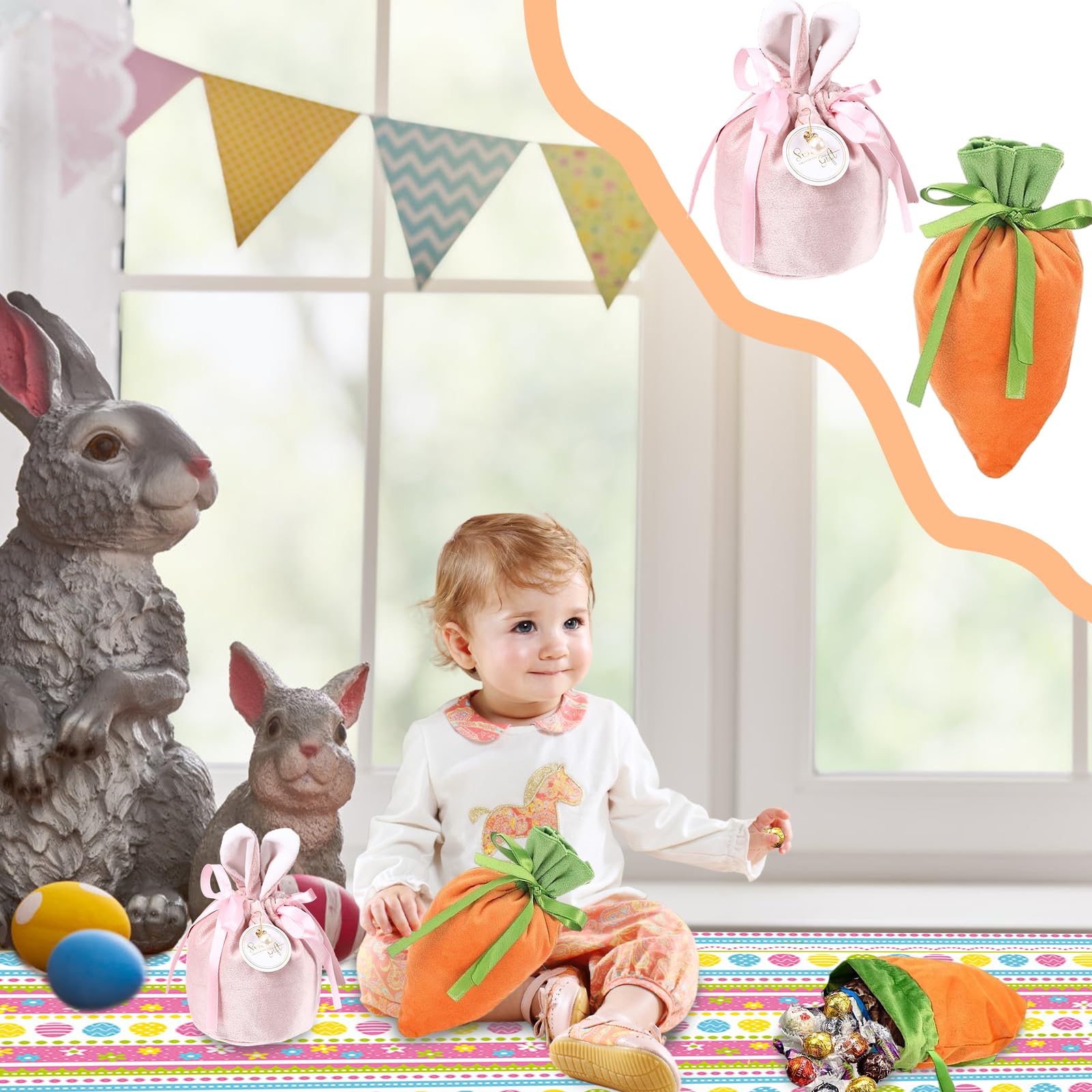 Set D'Emporte-Pièces Lapin De Pâques Emporte-Pièces Oeuf De Pâques Lapin Grand 20,5Cm Emporte