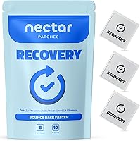 Vista 13 de Parches calmantes de néctar Paquete de 10 para relajación y descanso durante todo el día con cáñamo, flor de la pasión y raíz de valeriana