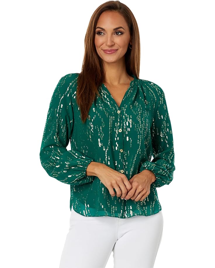 Women's Lilly Pulitzer Saige Long Sleeve Silk Top