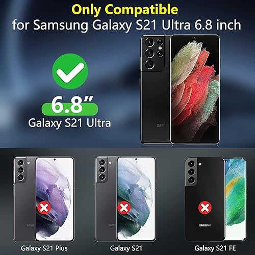 Miniatura 10 de YmhxcY Funda para Galaxy S9, funda para Samsung S9 con protector de pantalla curvado 3D, funda de grado armadura con soporte giratorio,