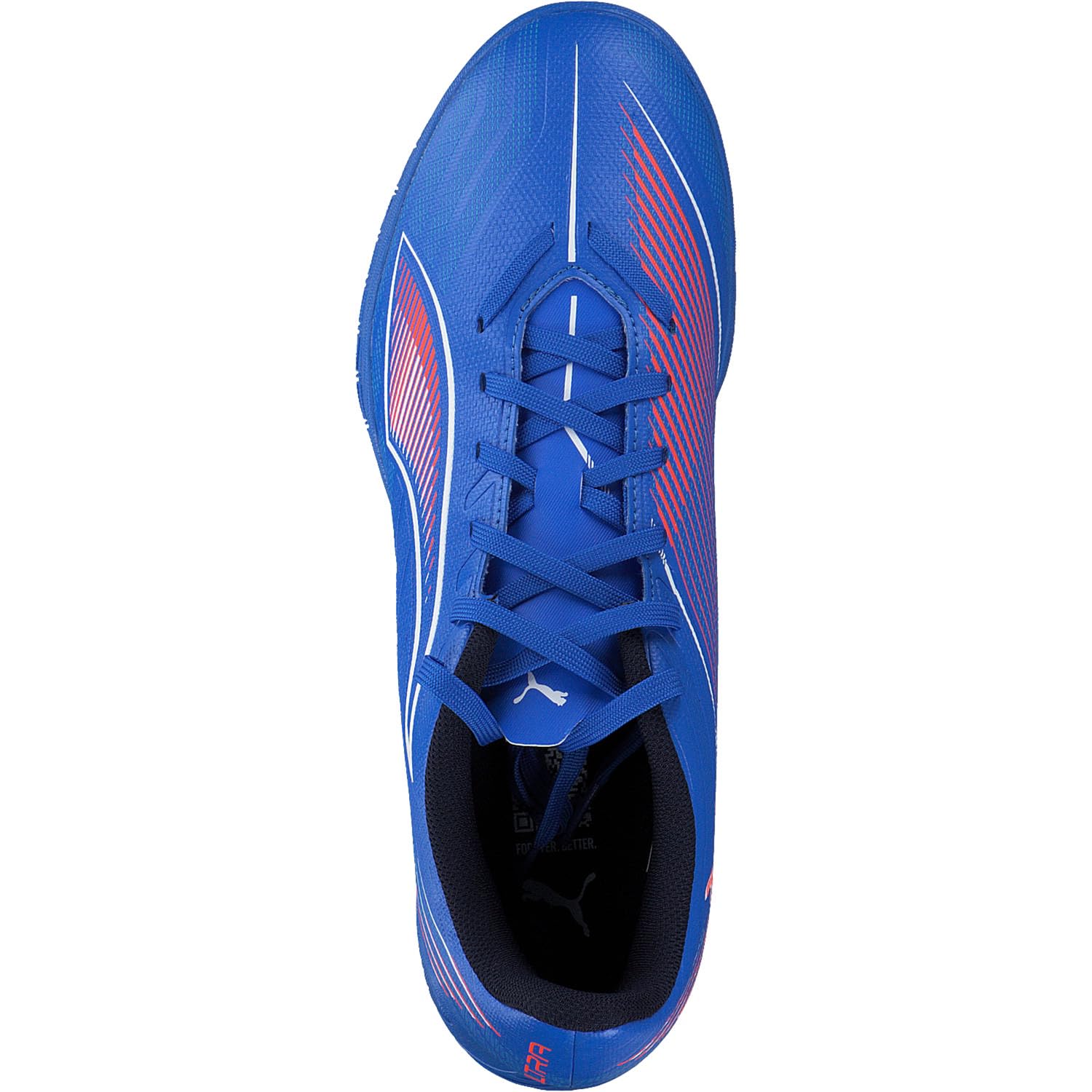 Puma Tenis de fútbol Ultra 6 Play It Unisex, Ultra Blue Puma White Glowing Red, 41 EU