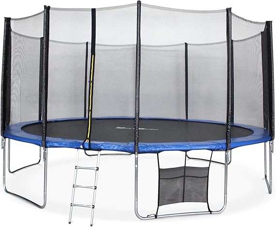 Alices Garden - Cama elastica, Trampolin de 490 cm, aguanta hasta 150 kg (estructura reforzada). Inluye: red de protección- JUPITER