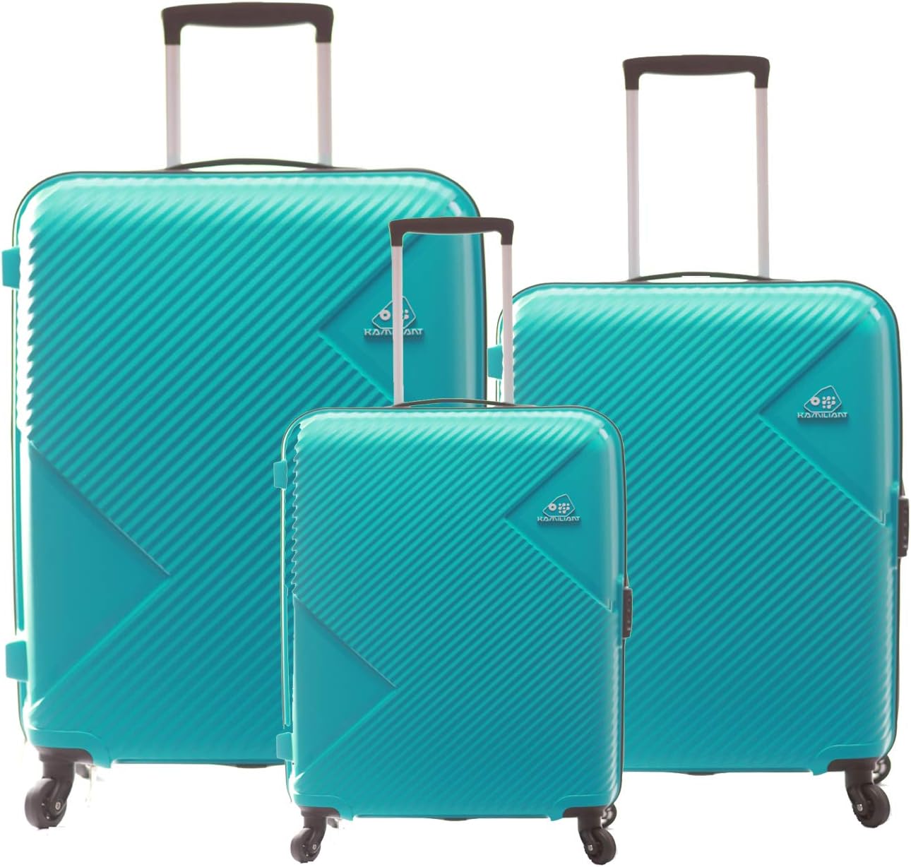 American Tourister Polypropylene Hardshell 55 Cms 4 Wheel Inline Suitcase(Zkk-All_Royal Blue), Small, Medium, Large