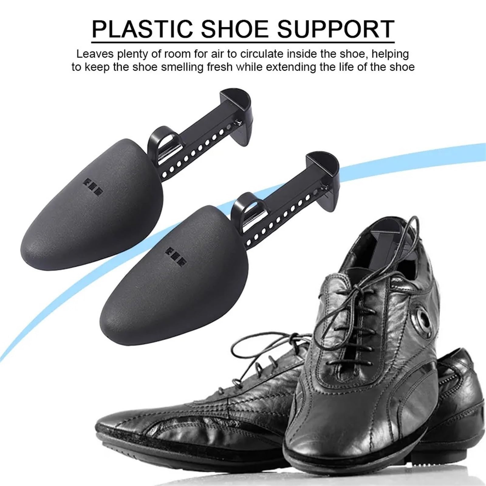 Hormas para zapatos 1-5 pares de ensanchadores de zapatos for hombres y mujeres, árboles de zapatos ajustables for hombres y mujeres, soporte de plástico portátil for moldear zapatos(B For Women 5Pair