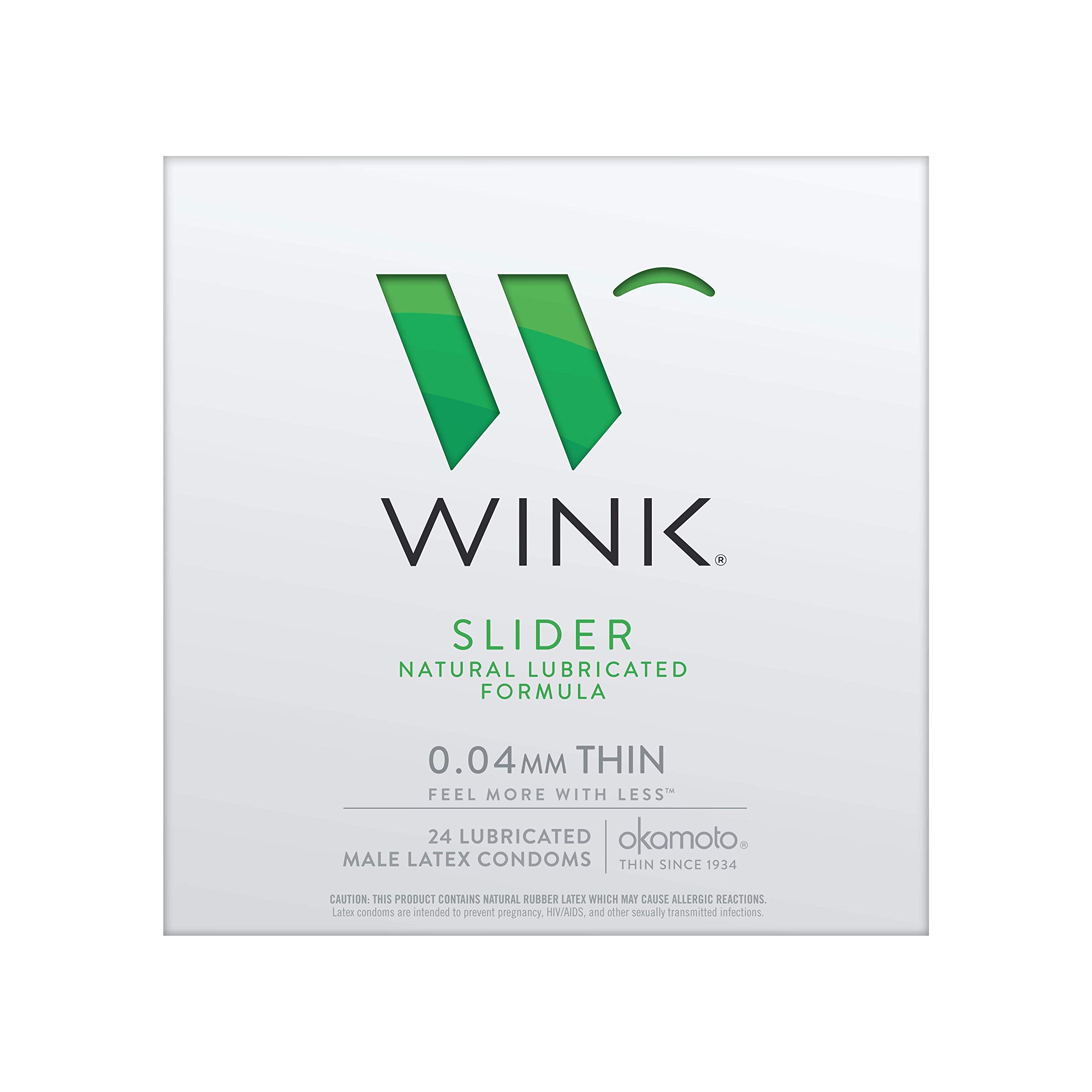 OKAMOTOWINK Slider Condoms, 24 count