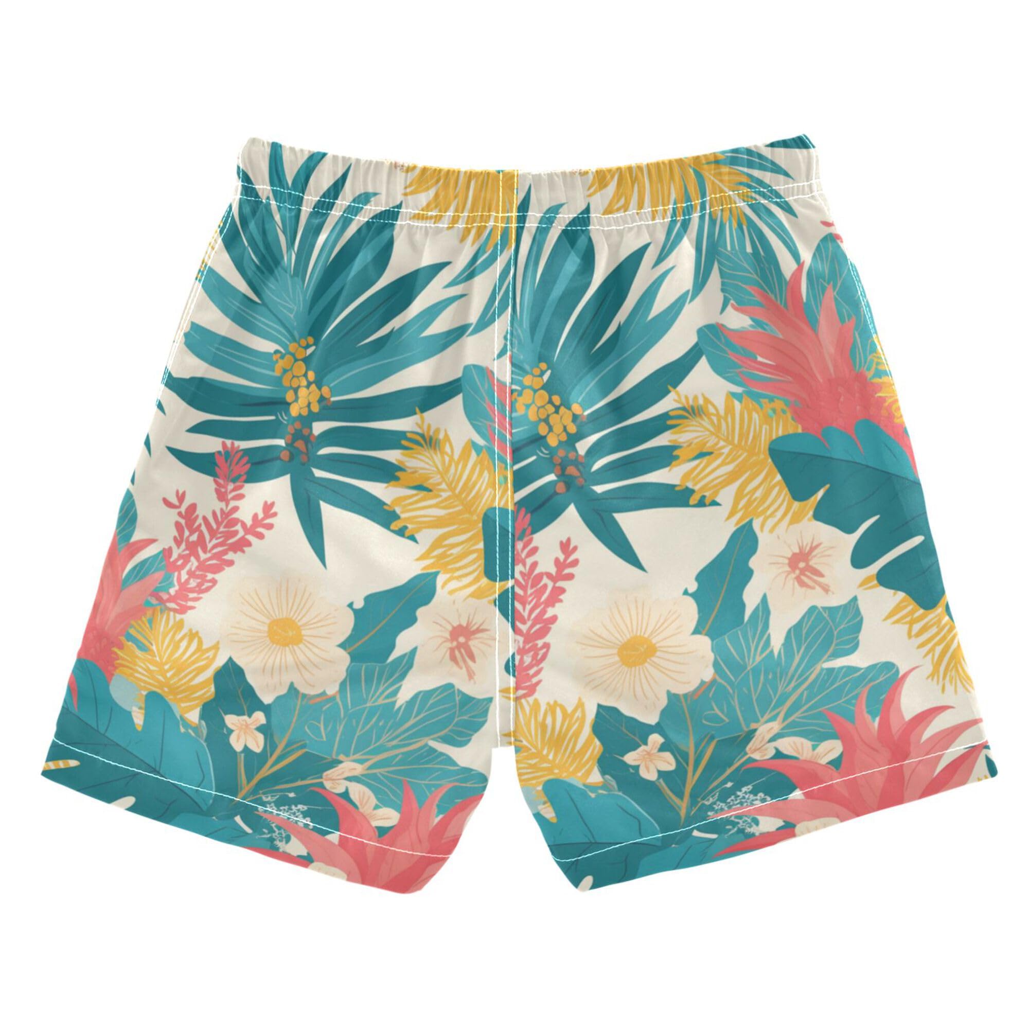 linqin Boys Swim Trunks Toddler Beach Board Shorts, Quick Dry Swim Shorts Suits 2-16 Years