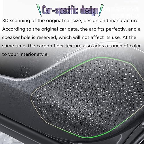 Miniatura 6 de Bmolpt Accesorios interiores personalizados, 4 unidades para Lexus RX 350RX 350hRX 450h+RX 500h de cuero para puerta de automóvil, calcomanías