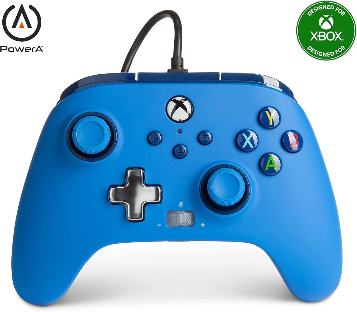 PowerA Enhanced Wired Controller for Xbox Series X|S - Blue, Officially Licensed for Xbox