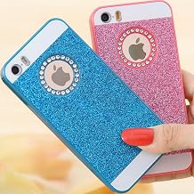 Bling Case Shiny Powder Phone Bag Case Women Girly Phone Cover for iPhone 8 Plus 7 Plus 5.5 inch Rose Gold