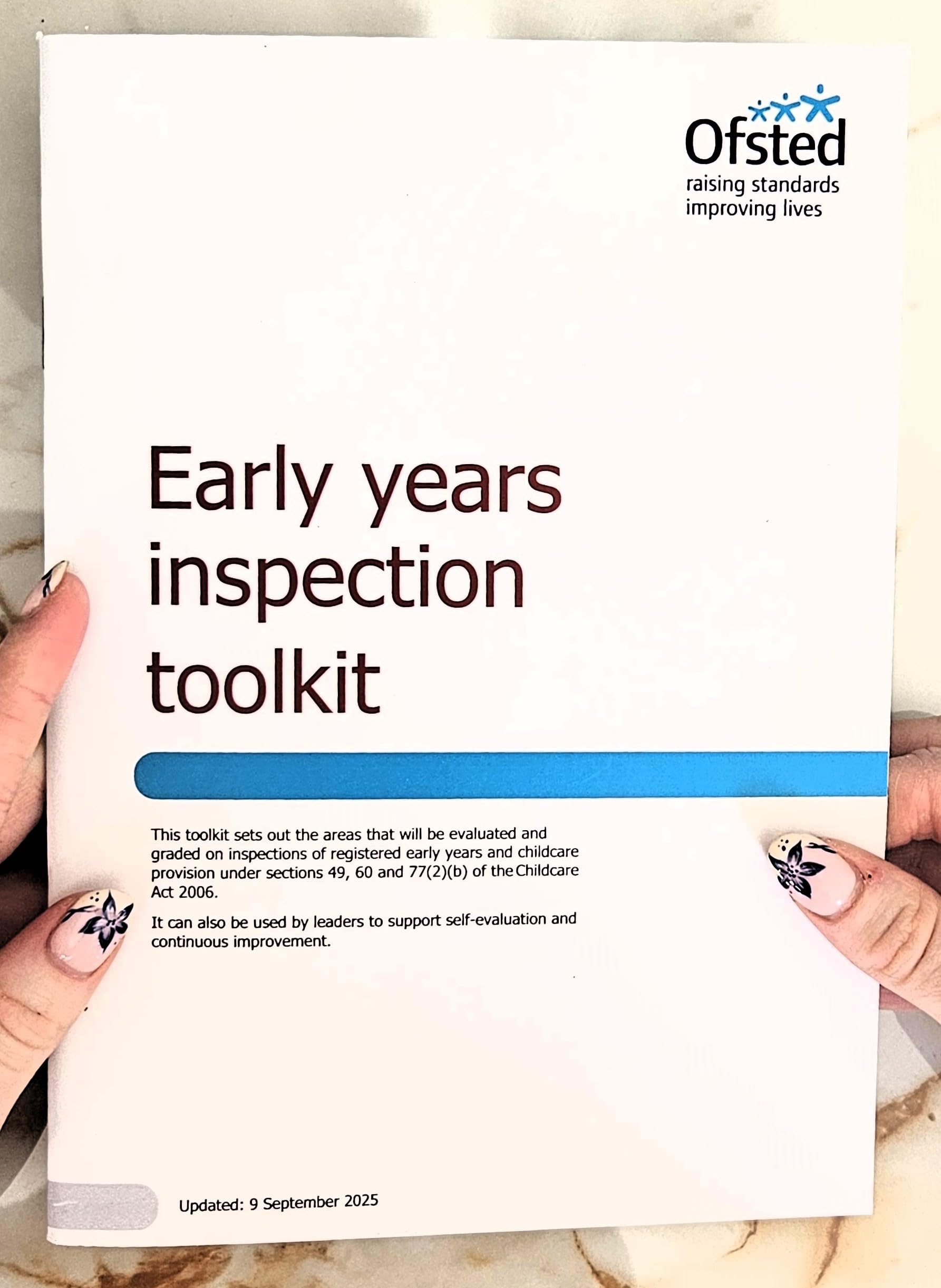 Ofsted Early Years Inspection Toolkit - Latest Version September 2026 - A5 Compact Size