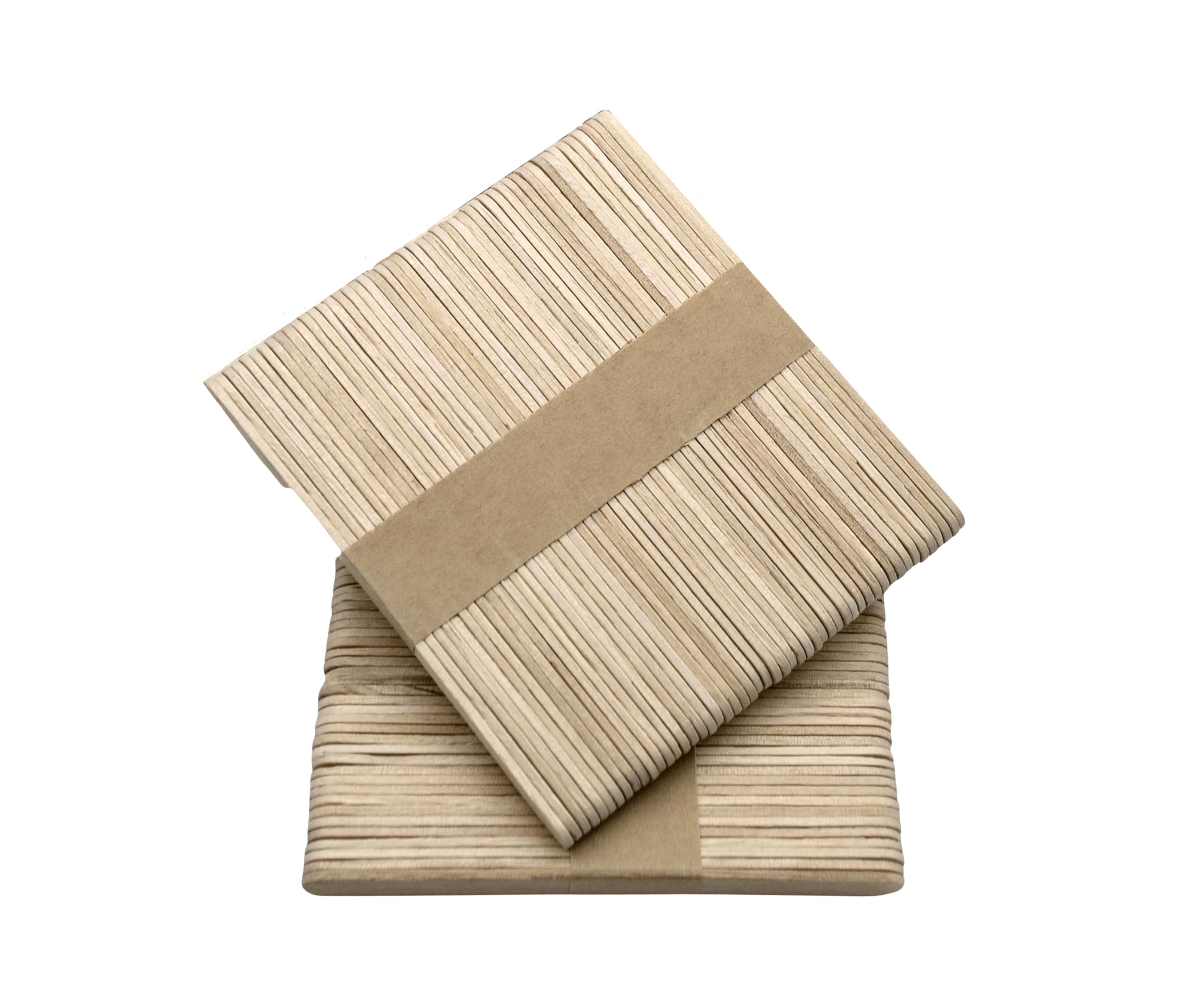 Wood Craft | Lollipop Sticks | Wooden Popsicle Sticks | Natural | Pack of 100 Sticks