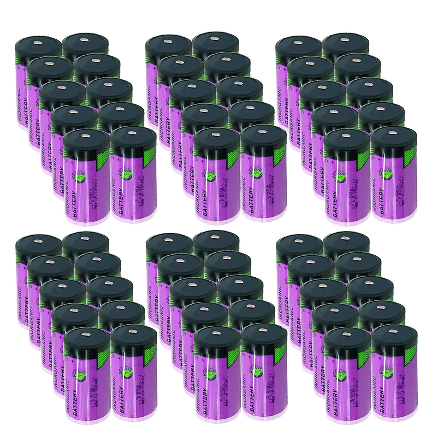 ?? 60 Pcs ??3.6V 19000mAh TL-5930 Lithium Battery for Tadiran iXtra Series Size D(TL-2300), ER34615