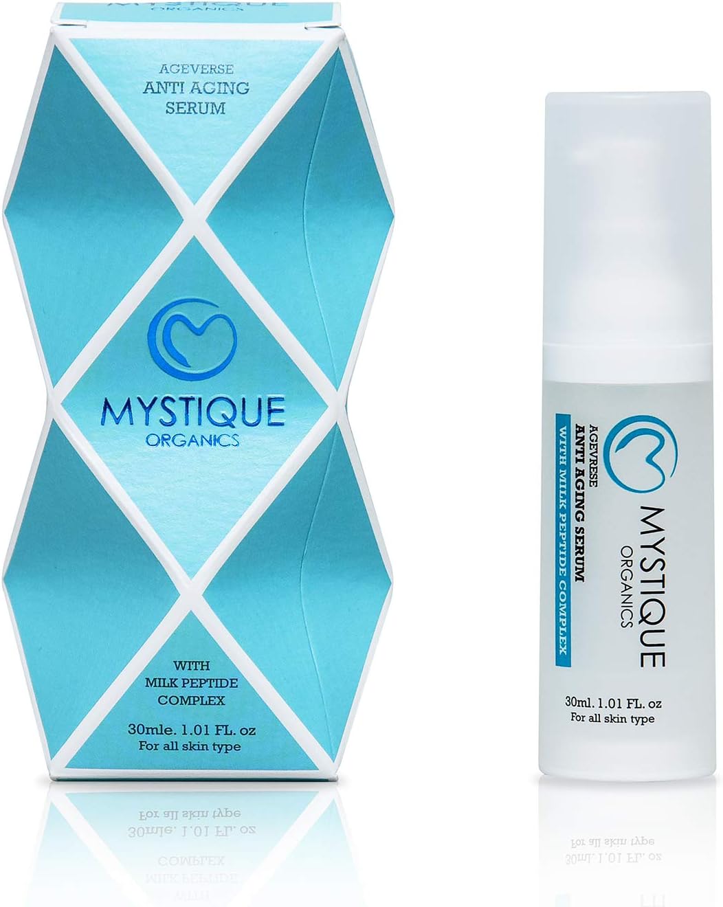 Organic and Paraben-Free with Hyaluronic Acid, Retinol and Milk Peptide Complex Anti Aging Face Serum - 30 Ml