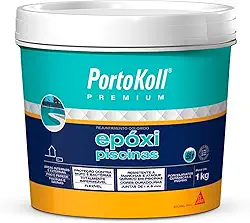 PortoKoll – Rejuntamento PortoKoll PREMIUM Epoxi Piscina Branco – Efeito rápido – Aplicação fácil – 1 balde x 1KG