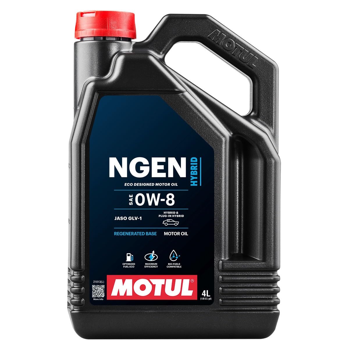 Motul Huile de lubrification pour moteurs hybrides Ngen 0W8 4 Litres