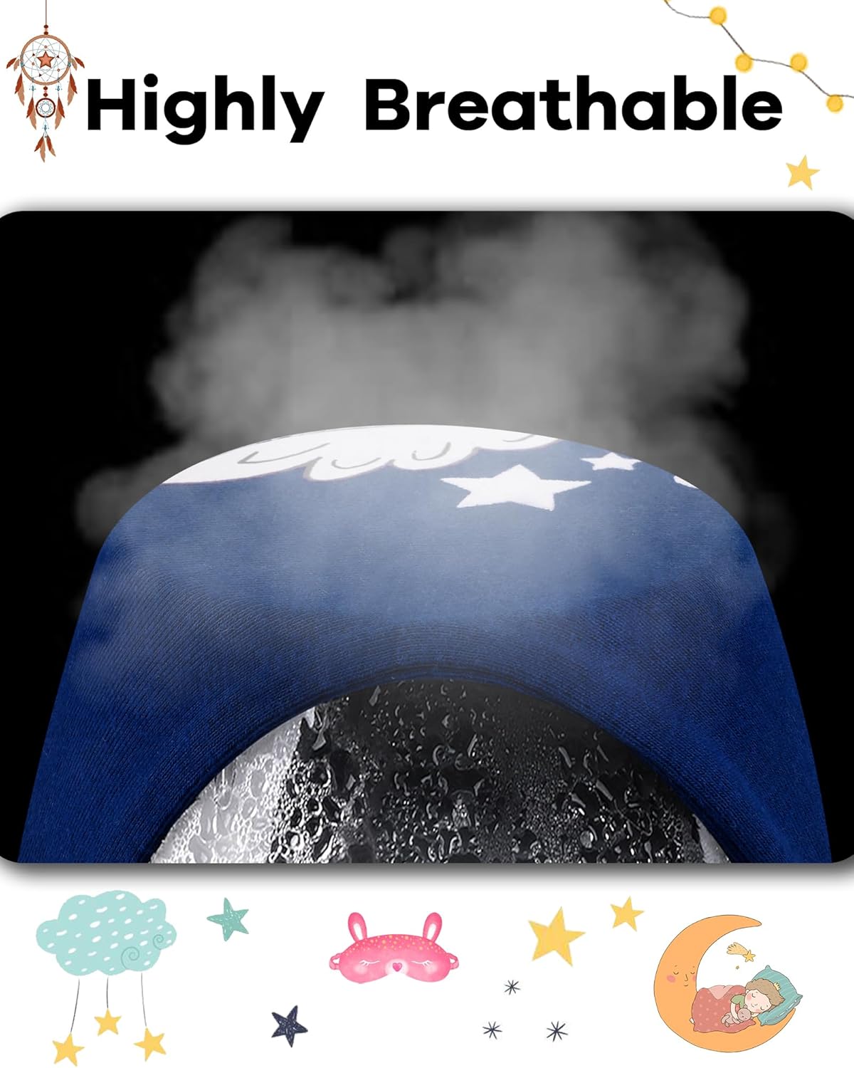 DAUGHTER QUEEN Girls Summer Pajamas Set 4 Pieces 100% Cotton Sleepwear Size 18 Months-12 Years - Image 6