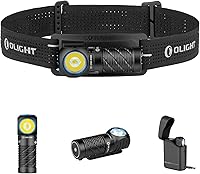 Vista 1 de OLIGHT Perun 3 Mini Linterna Frontal Premium de 1250 Lúmenes Linterna con Caja de Carga Tipo C, Linterna Frontal Recargable con Opción de Luz Roja