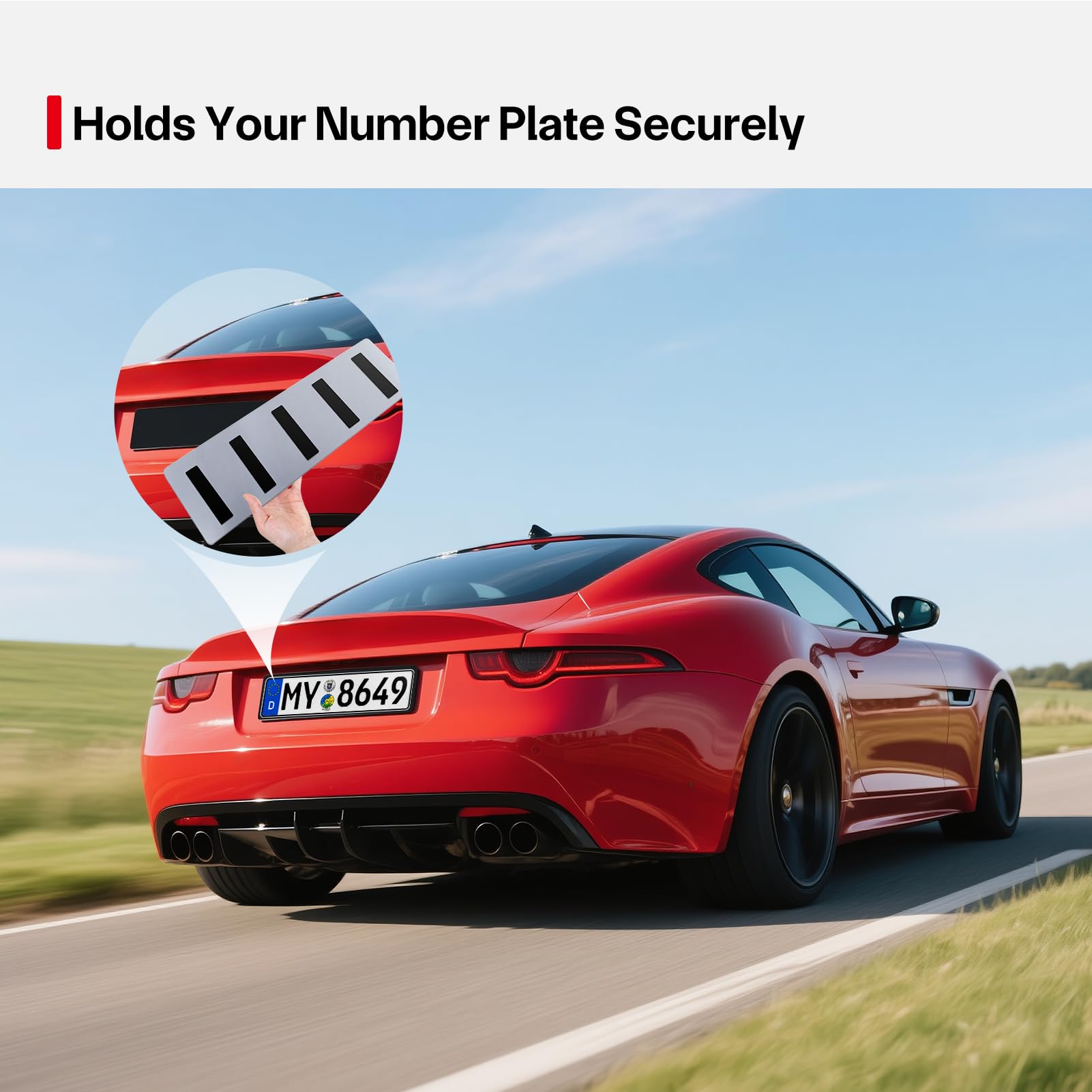 Number Plate Sticky Pads, 10 x License Plate Sticky Foam Pads, Numberplate Sticker Pad, Extra Strong Double Sided Number Plate Tape Heavy Duty for Vehicle Number Plates, Licence Plates — view 7