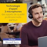 Jabra Evolve2 65 Wireless PC Headset – Noise Cancelling Microsoft Teams Certified Stereo Headphones With Long-Lasting Battery – USB-A Bluetooth Adapter – Black - 3