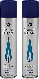 Colibri Premium Butane Fuel Refill for Lighters, Butane Torch Replacement Canisters, 99.999% Pure Butane Refill Fluid for ...