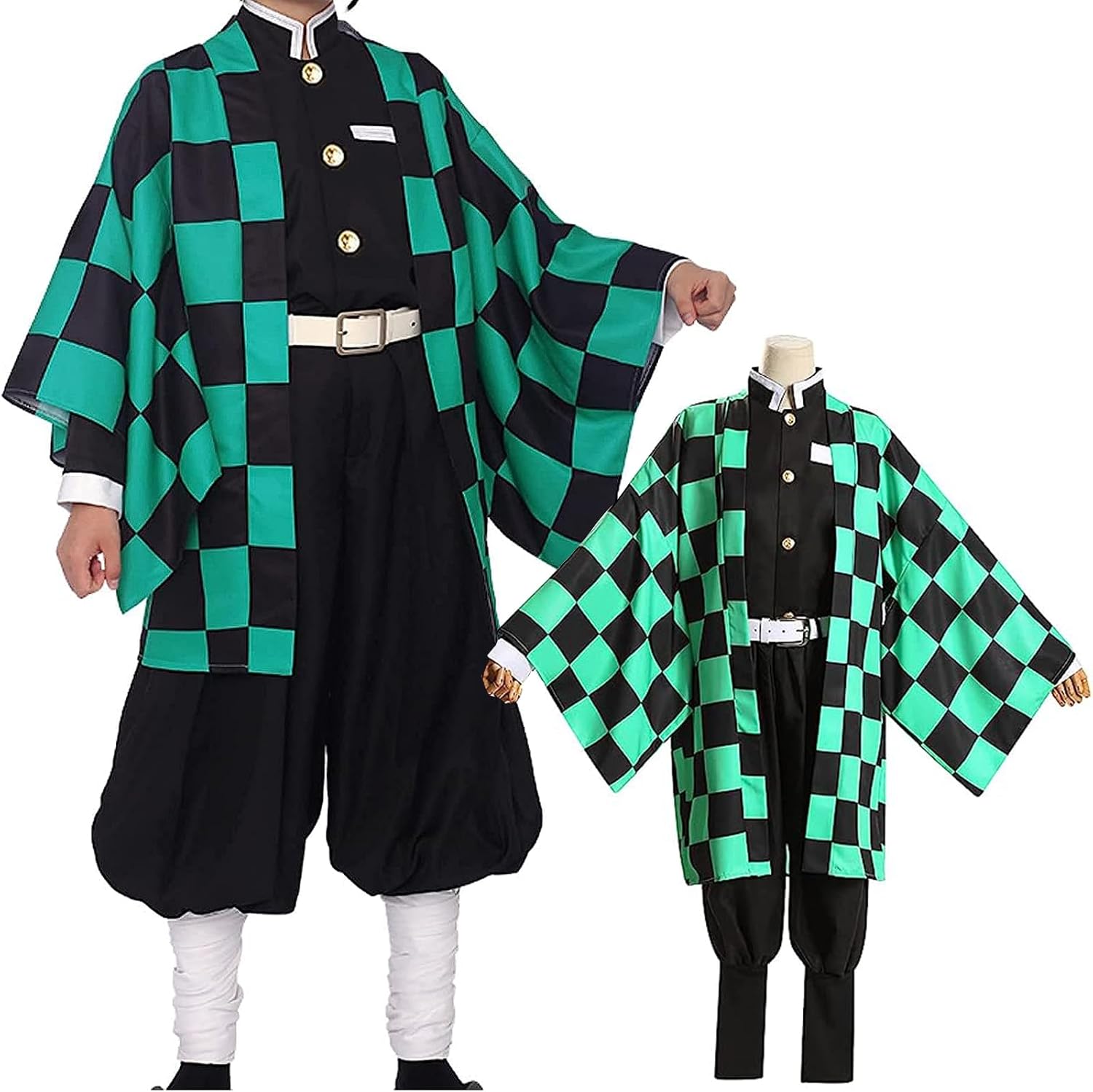 TSCMRCDC Anime Kamado Tanjirou Cosplay Costume Outfits Cape