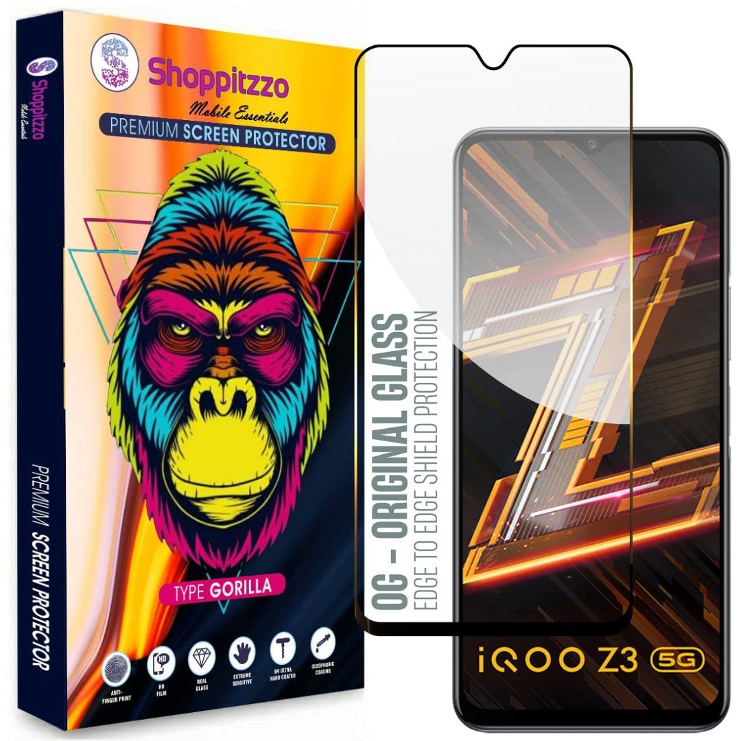 Shoppitzzo™| iQOO Z3 5G |**NeoShield**Anti Explosion | Military Grade Tempered Glass | Full Screen Coverage-Edge to Edge | With easy Installation Kit (Pack of 1) (B0BGZ95FYP) Amazon Price History, Amazon Price Tracker