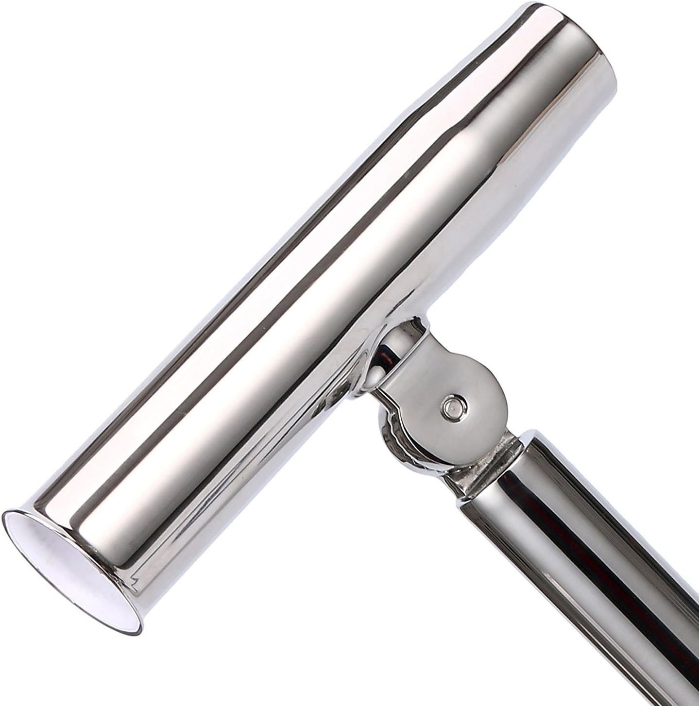 Amarine-made Set of 2 Adjustable Silver Highly Polished Stainless Steel Adjustable Outrigger Stylish Rod Holder - 9983s