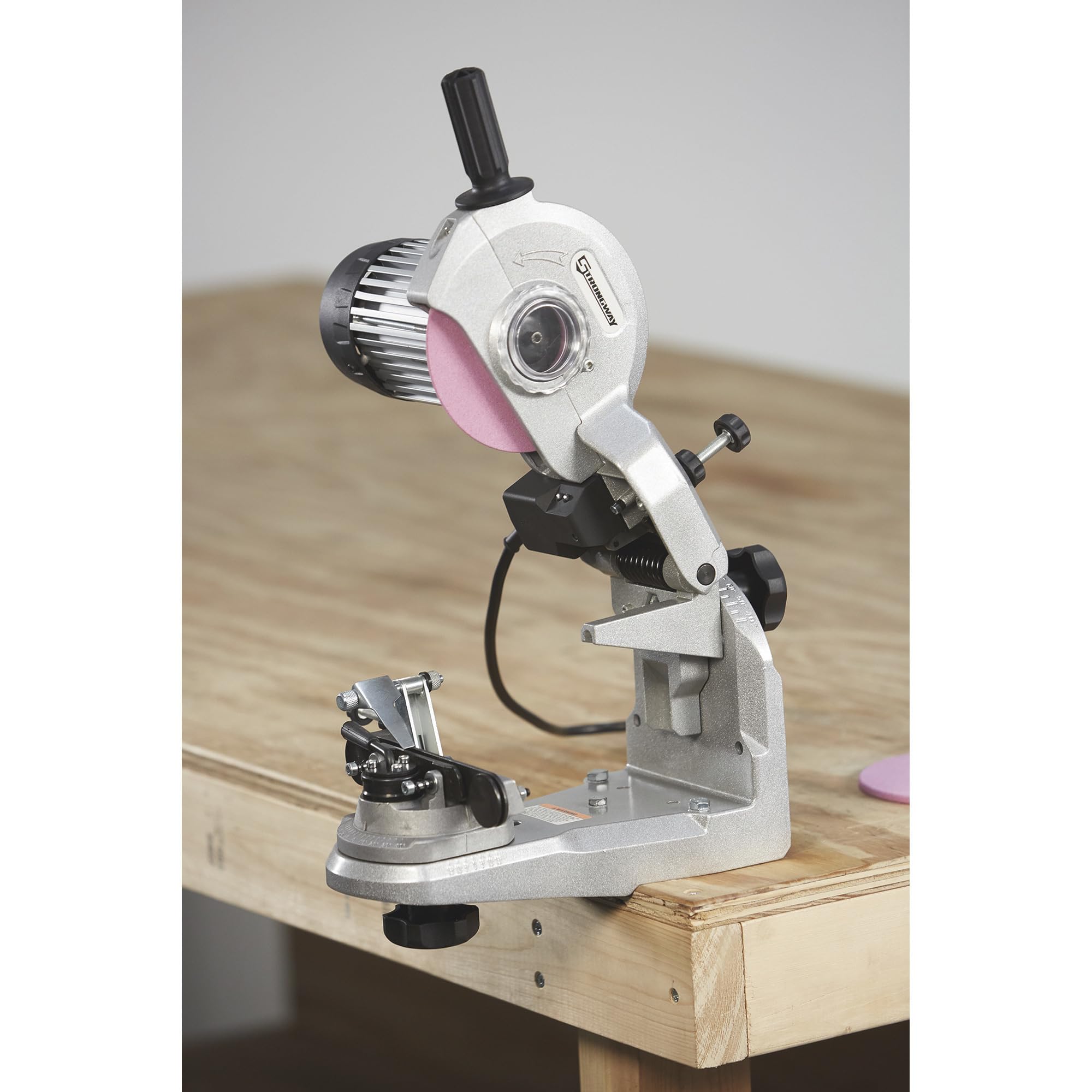 Strongway Electric Chainsaw Sharpener - 110V, 1/4in. to 3/4in. Pitch, 3,400 RPM