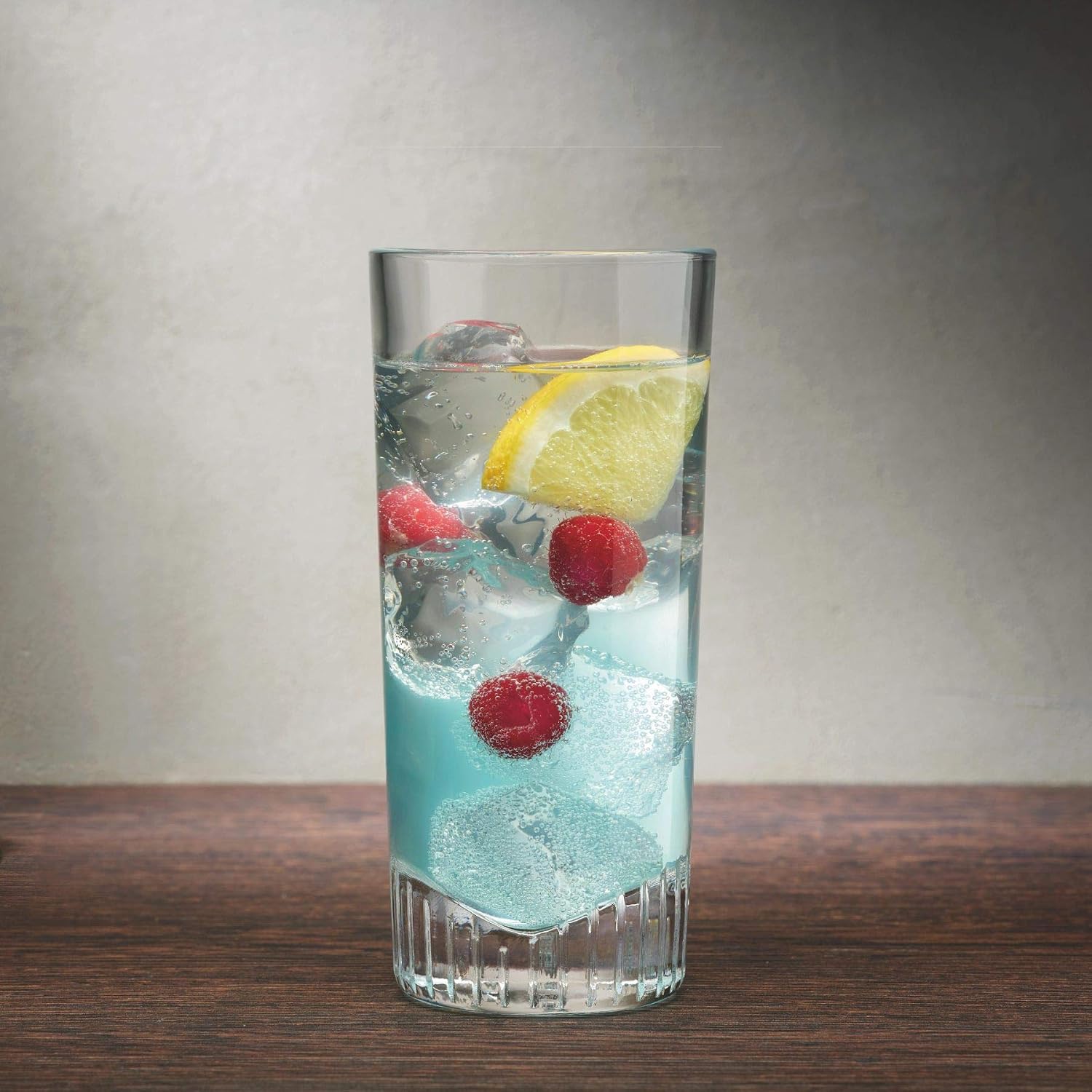 Nude Glass Caldera Highball Glass 15.25 oz. - 3 inch Wx6.75 inch H Set of 4