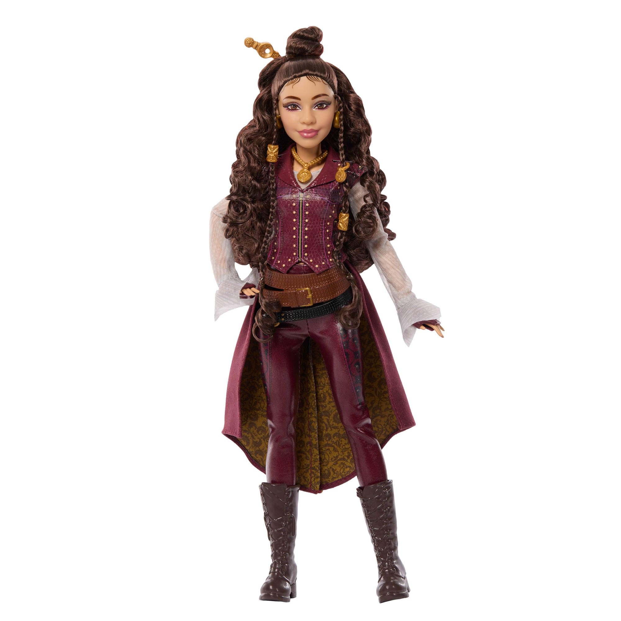 Mattel Disney Descendants: Wicked Wonderland - Hazel Hook, figlia di Uncino, bambola ispirata al film con abito dal Paese delle Meraviglie e accessori inclusi, JMP48 | Bambola figlia di Hook con abito rimovibile, capelli ricci e accessorio uncino, snodab