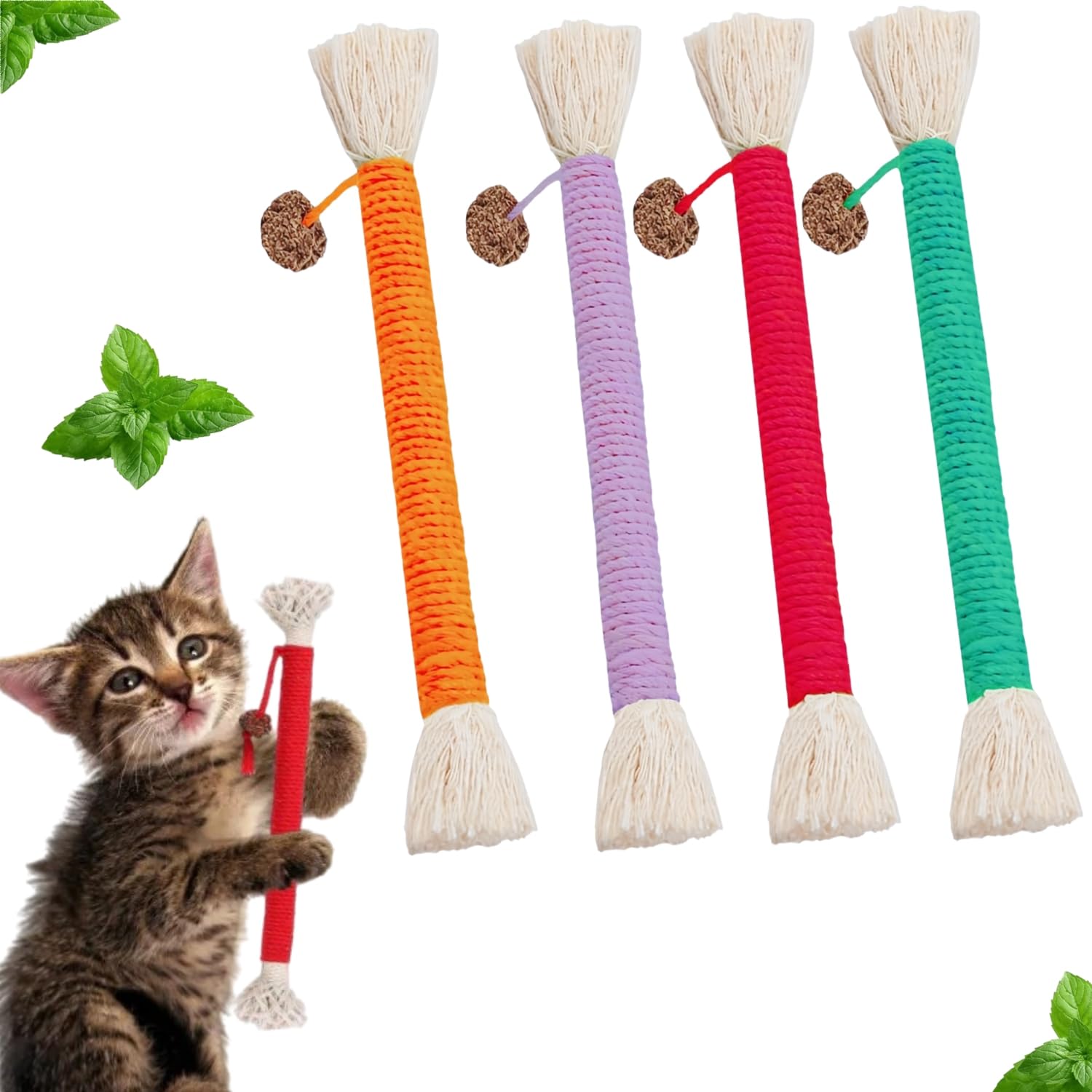 Yiqicomle Cat Chew Ropes Toys