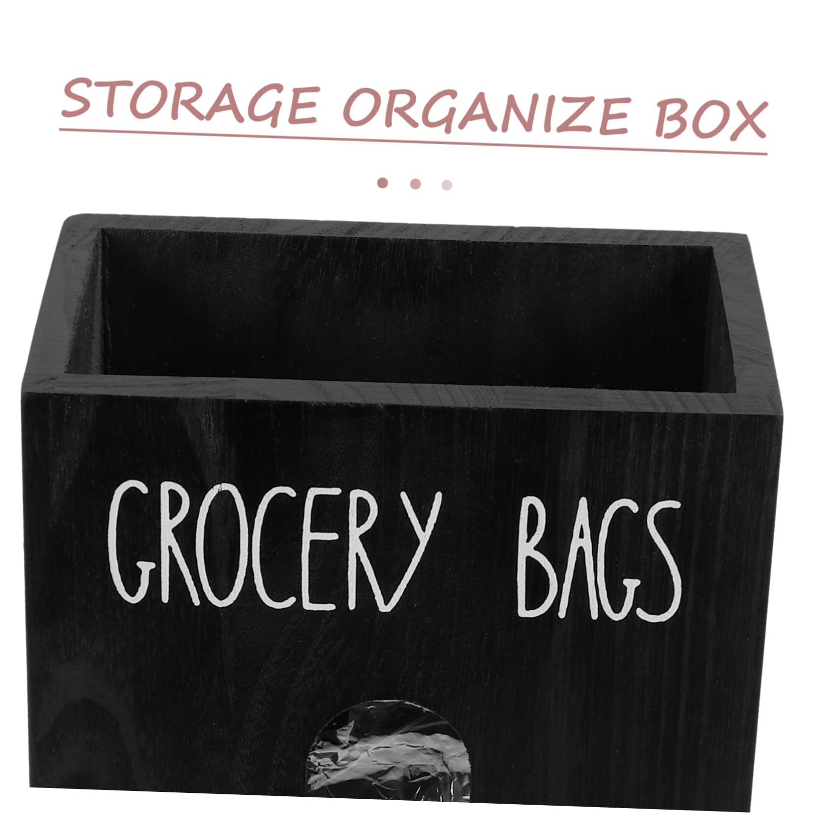 Ciieeo Holz Aufbewahrungsbox für Müllbeutel Großer Öffnungs Gemüsebeutel Organizer Platzsparend und für Küche und Büro Vielseitig Einsetzbar Bruchsicher und Elegant