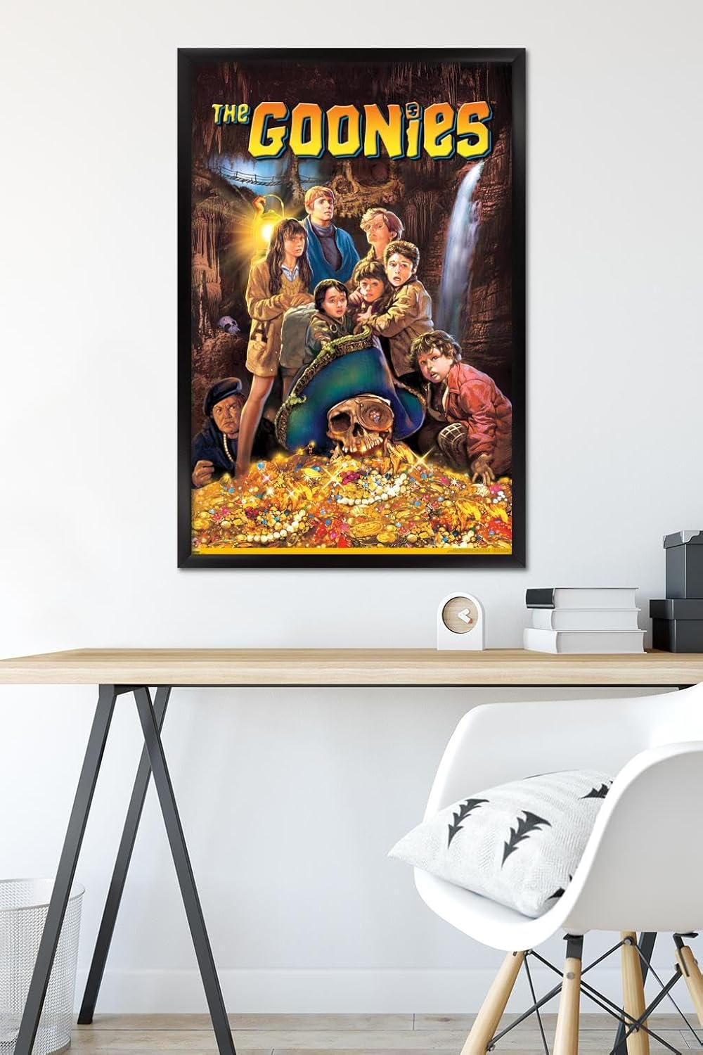 Trends International The Goonies - One Sheet Wall Poster, 22.375" x 34", Black Framed Version