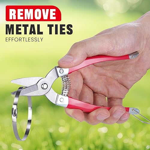 Miniatura 4 de Kit de pistola de atadura de cables de acero inoxidable 304 resistente, 150 bridas de metal (3 tamaños), herramienta de tensado/corte para cercas,