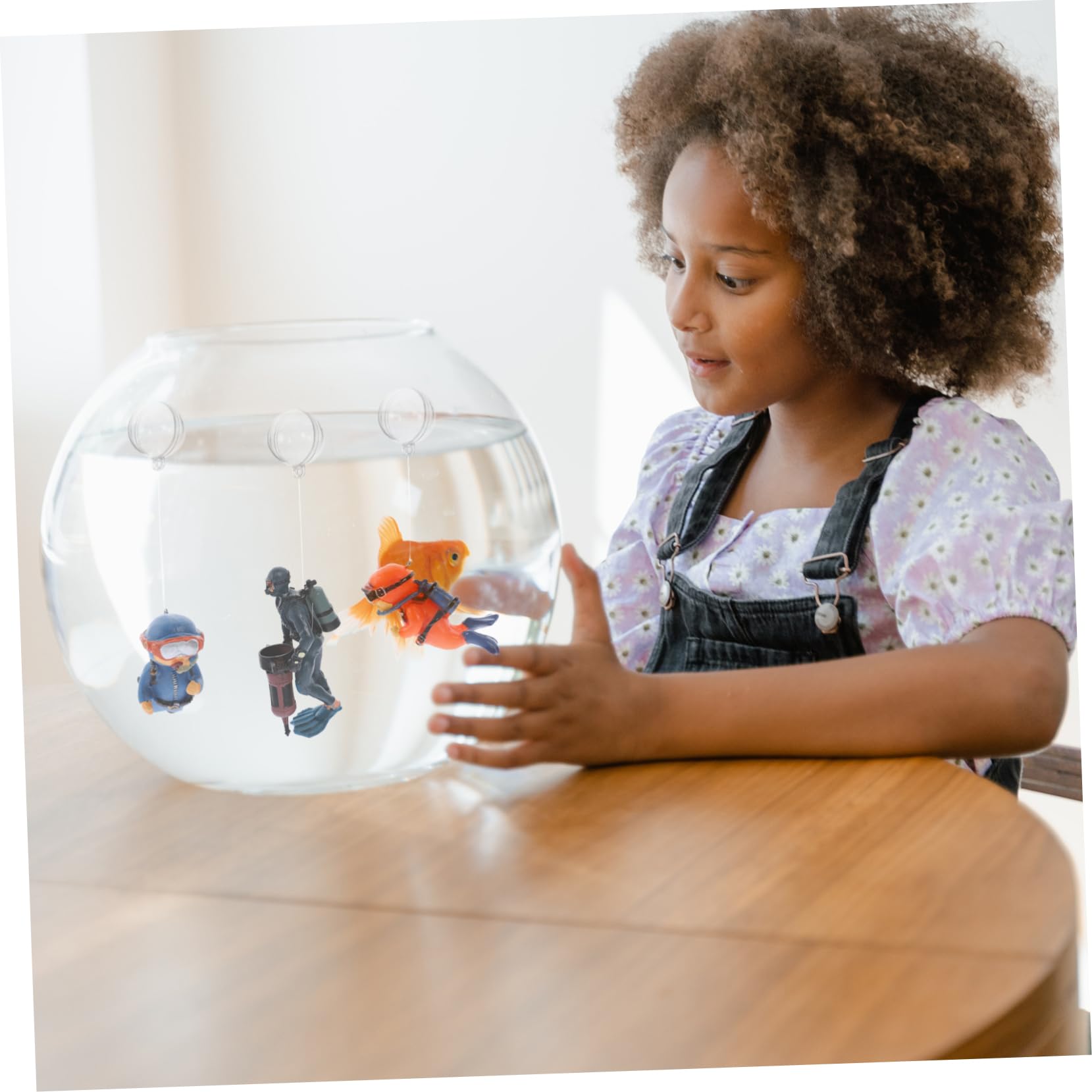 TOPBATHY 5 Ensembles Décoration D'aquarium Decor Aquarium Décoration Aquarium Figurine De Plongeur Aquatique Ornement De Plongeur Flottant pour Aquarium Décorations D'aquarium 3 Pièces * 5