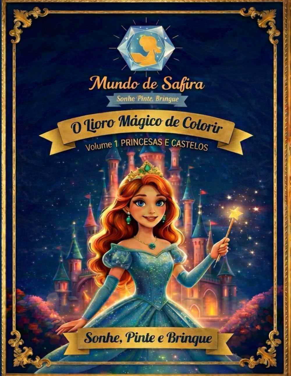 Mundo de Safira: O livro Mágico de Colorir - Volume 1