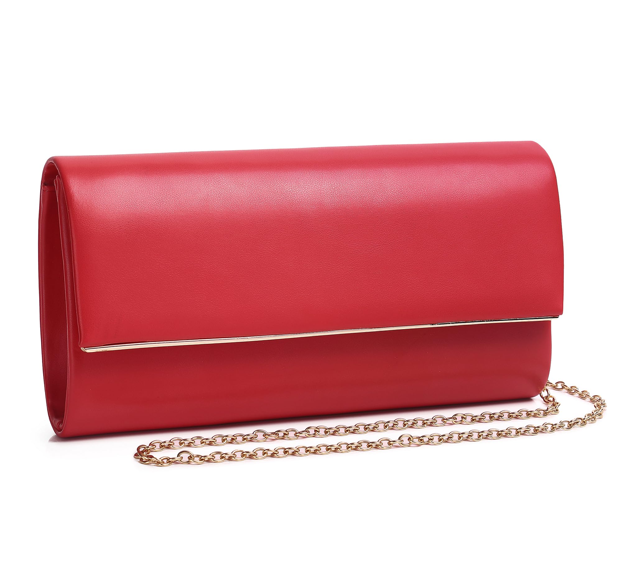 MUDUO Women's Evening Clutch Bags for Formal Cocktail Prom Wedding Party Patent Leather Dressy Foldover Purse Christmas gift