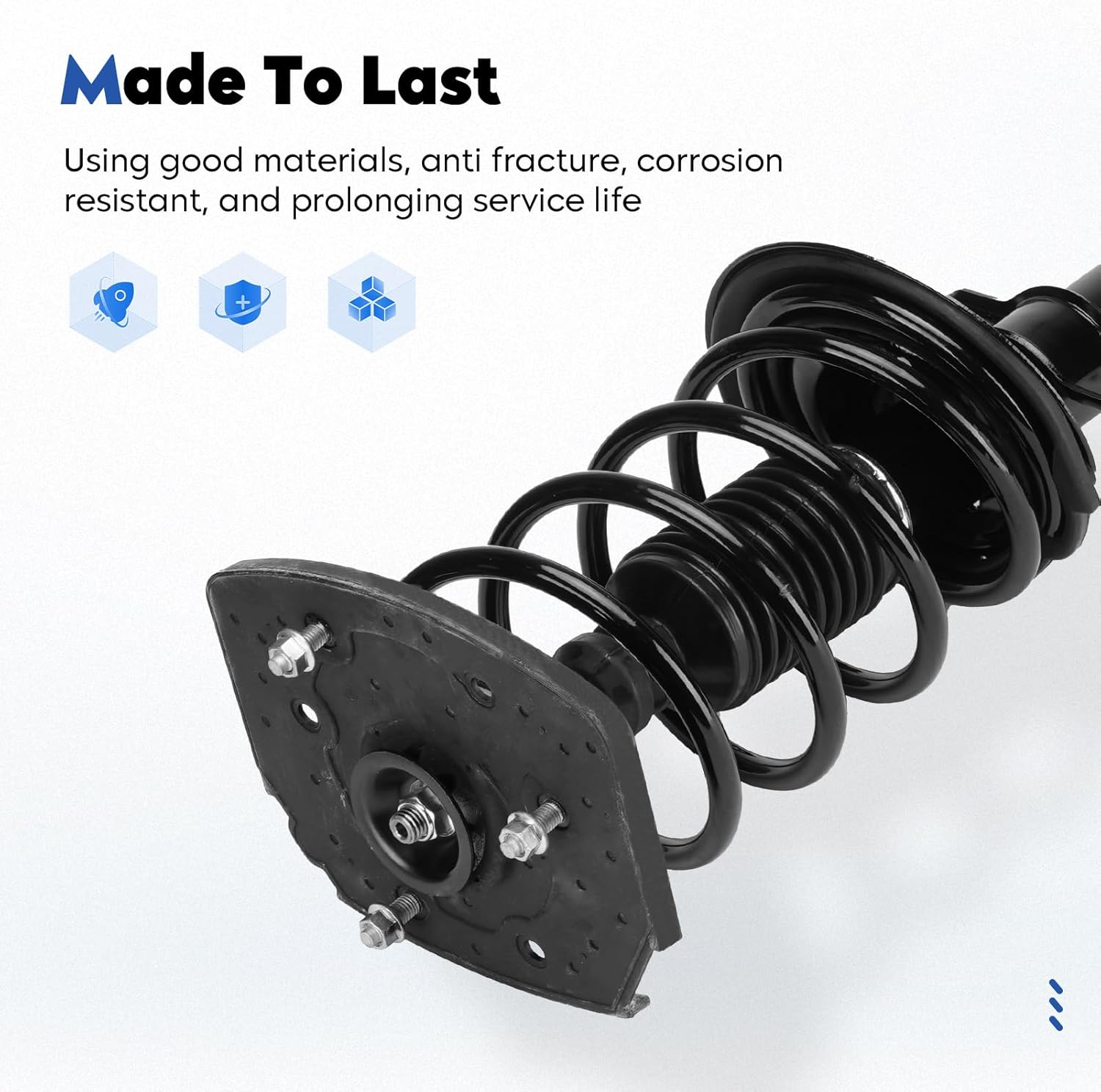 Front and Rear Struts Assembly Shock Absorber & Sway Bar End Link Compatible with 2005-2007 Chevy Monte Carlo, 2004-2013 Impala, 2005-2009 Buick LaCrosse (8Pcs)
