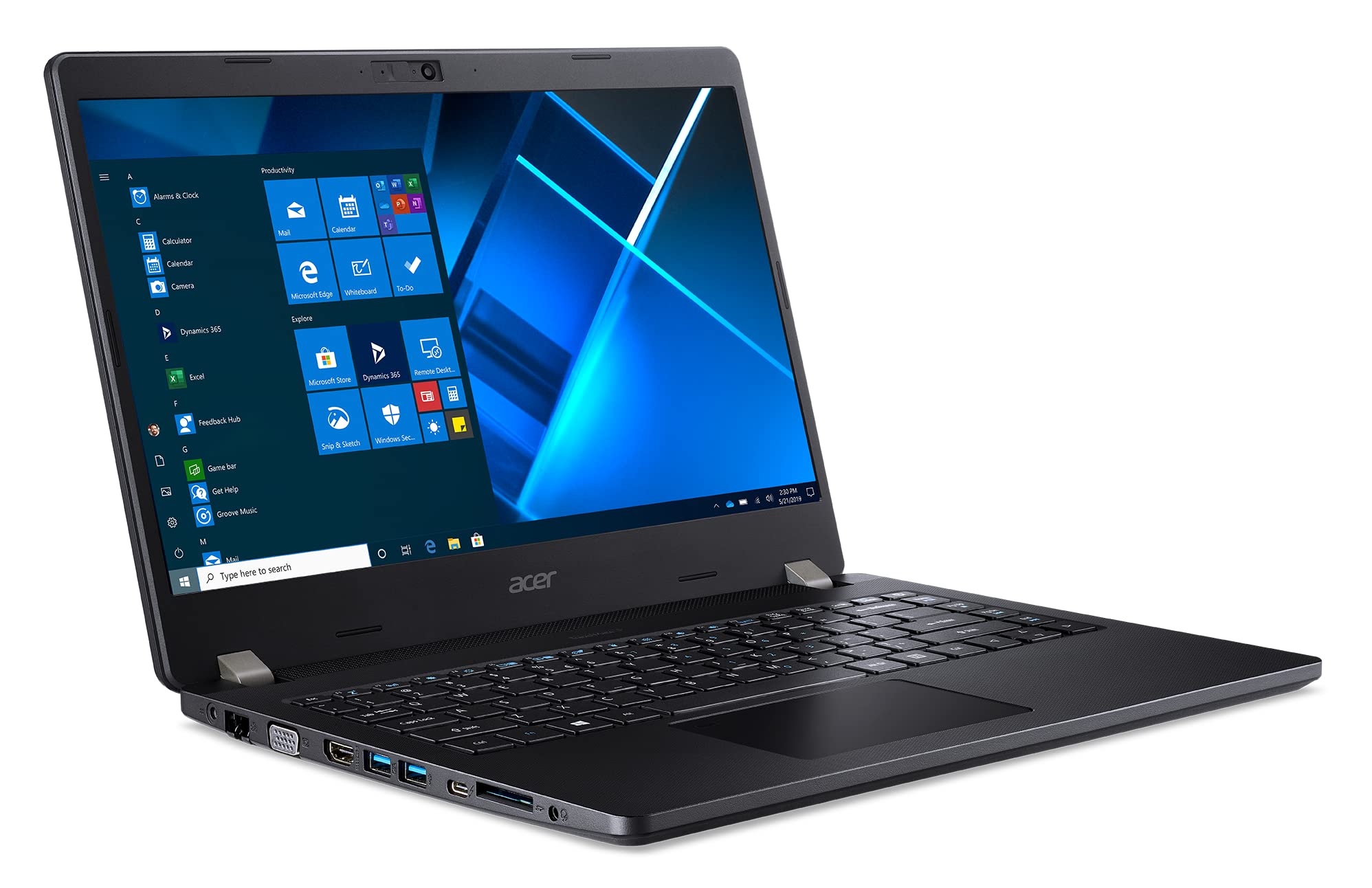 Acer TravelMate P2 TMP214-53 Notebook 14" FullHD Intel i3-1115G4 Ram 8GB SSD 256GB Windows 11 Pro Nero Tastiera QWERTY spagnola (Ricondizionato)
