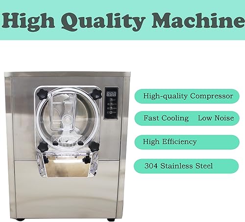 Miniatura 5 de Máquina comercial de helado duro para servir helados duros de acero inoxidable con panel de operación inteligente 25-30L/H Máquina de helado